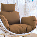 Egg Chair Cushion Only, Outdoor Hanging Swing Chair Cushion, Hanging Egg Chair Cushion Thick, Washable Cover Hanging Hammock Chair Cushion for Garden, Chair Pads Replacement Taupe