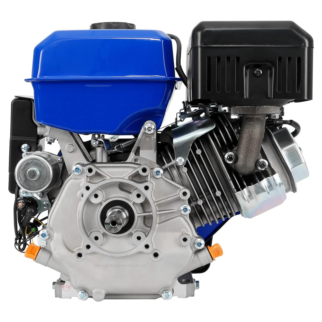BILT HARD 420cc 15HP Gas Engine with Electric Start, Horizontal Shaft 4 Stroke OHV Gas Motor, Gas Powered Multi-Use Engine