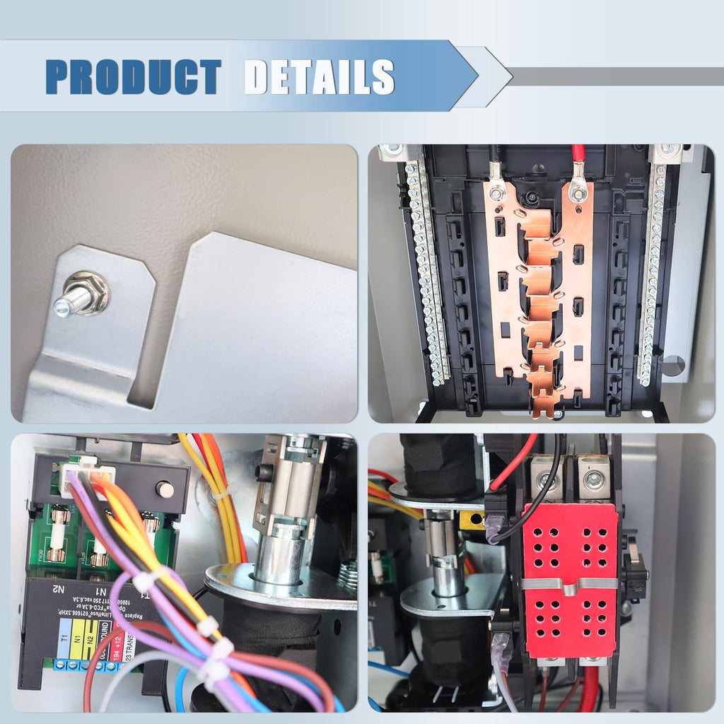 100 Amp Automatic Transfer Switch Replacement for Generac RXG16EZA3 for Indoor and Outdoor Use, 16-Circuit, NEMA 3R Aluminum Enclosure