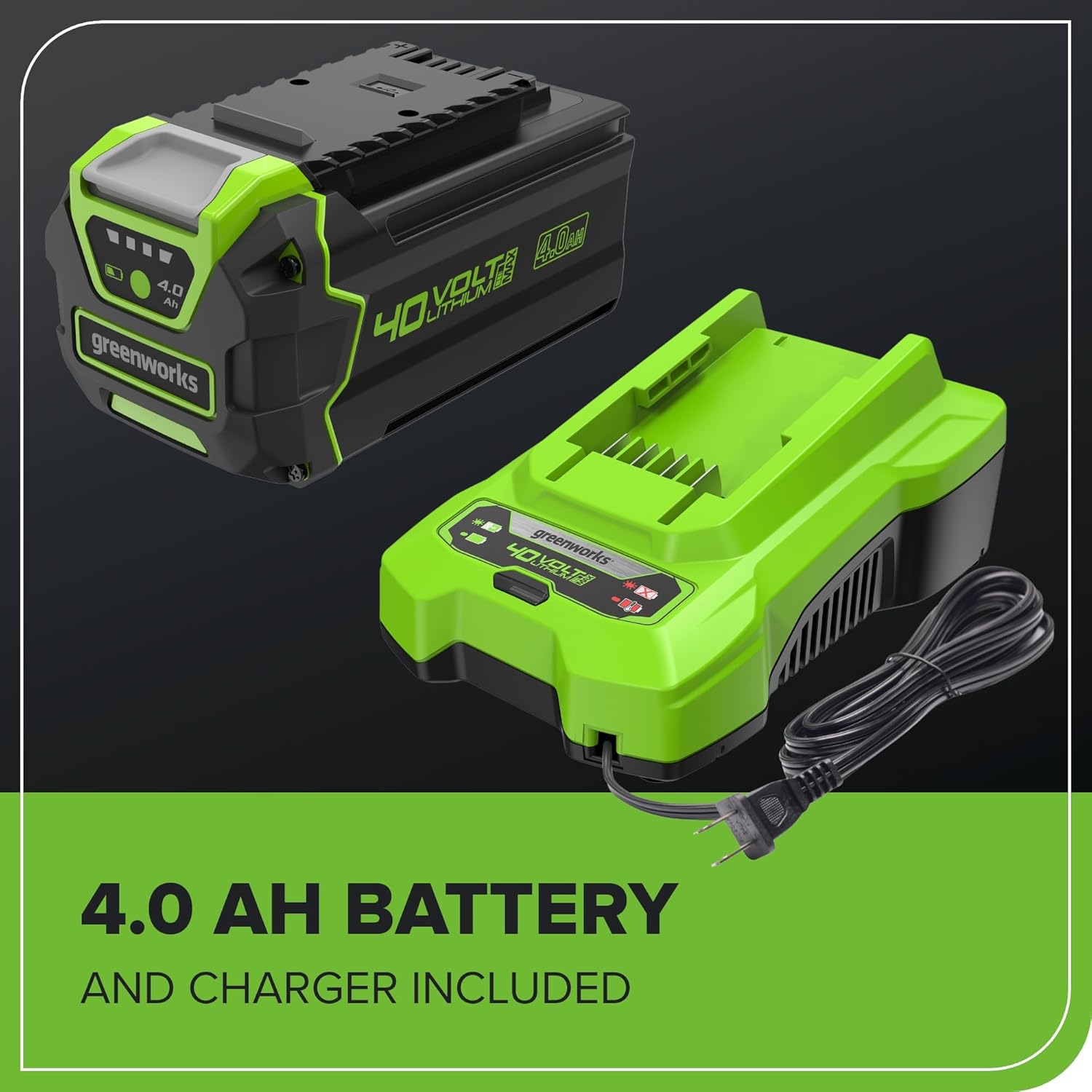 Greenworks 40V 14' Brushless (Push) Cordless Lawn Mower, 4.0Ah Battery and Charger