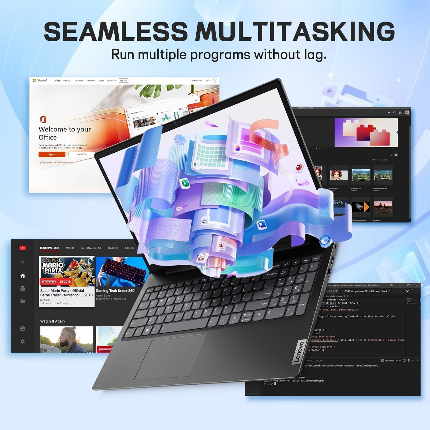 Lenovo V15 15.6' FHD Business Laptop | 2025/2026 Model | High-Performance AMD Ryzen 5 7000 Series Processor | 16GB RAM | 256GB PCIe SSD | Wi-Fi 6 | RJ-45 Ethernet | Windows 11