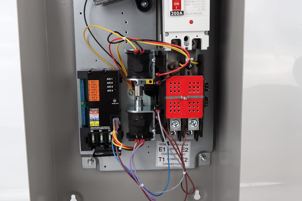 200 Amp Automatic Transfer Switch w/Power Management 120/240V Replacement for Generac RXSW200A3 for Indoor and Outdoor Use,Single Phase Transfer Switch NEMA 3R Aluminum Enclosure