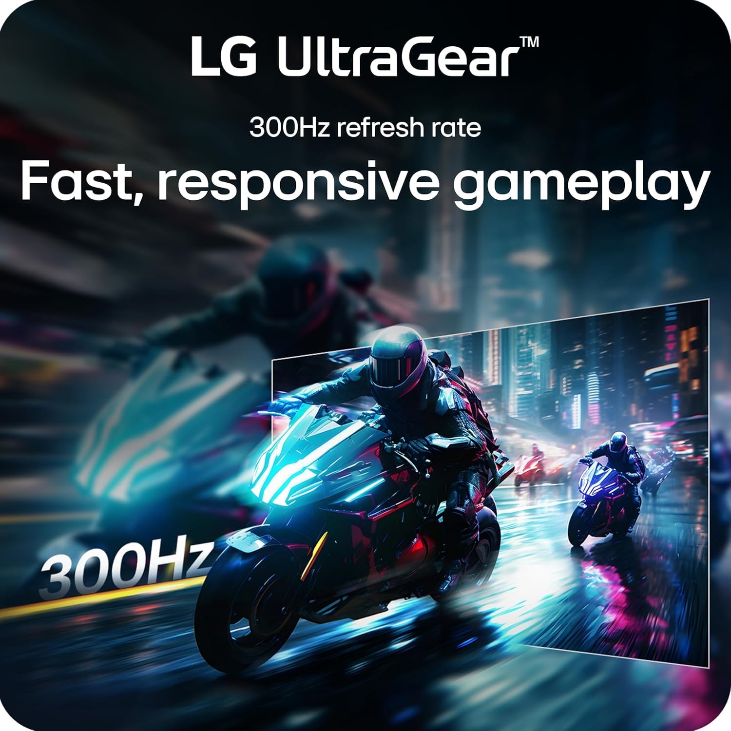 LG 27' 300Hz High Refresh Rate Gaming Monitor | NVIDIA G-Sync Compatible& AMD FreeSync Premium | QHD - 1ms - USB-C (PD 15W) - HDMI 2.1| Tilt/Height/Swivel/Pivot Stand |Black (27inch QHD)