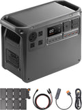 DJI Power 2000 Portable Power Station with IBCPOWER 100W Foldable Solar Panel, 2048Wh LFP Battery, 3000W Stable Output, Enhanced Safety, Camping & RVs, Road Trip, Outdoors