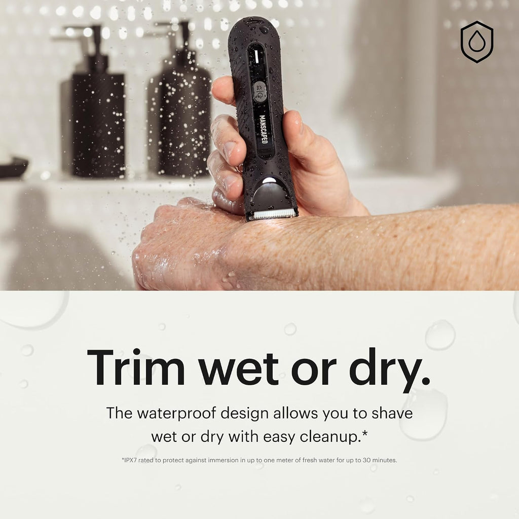 MANSCAPED® The Handyman™ Compact Foil Face Shaver & The Lawn Mower® 3.0 Plus Groin, Body & Ball Hair Trimmer - Men's Portable Travel Facial Hair Groomer, USB-C Rechargeable Razors, Waterproof