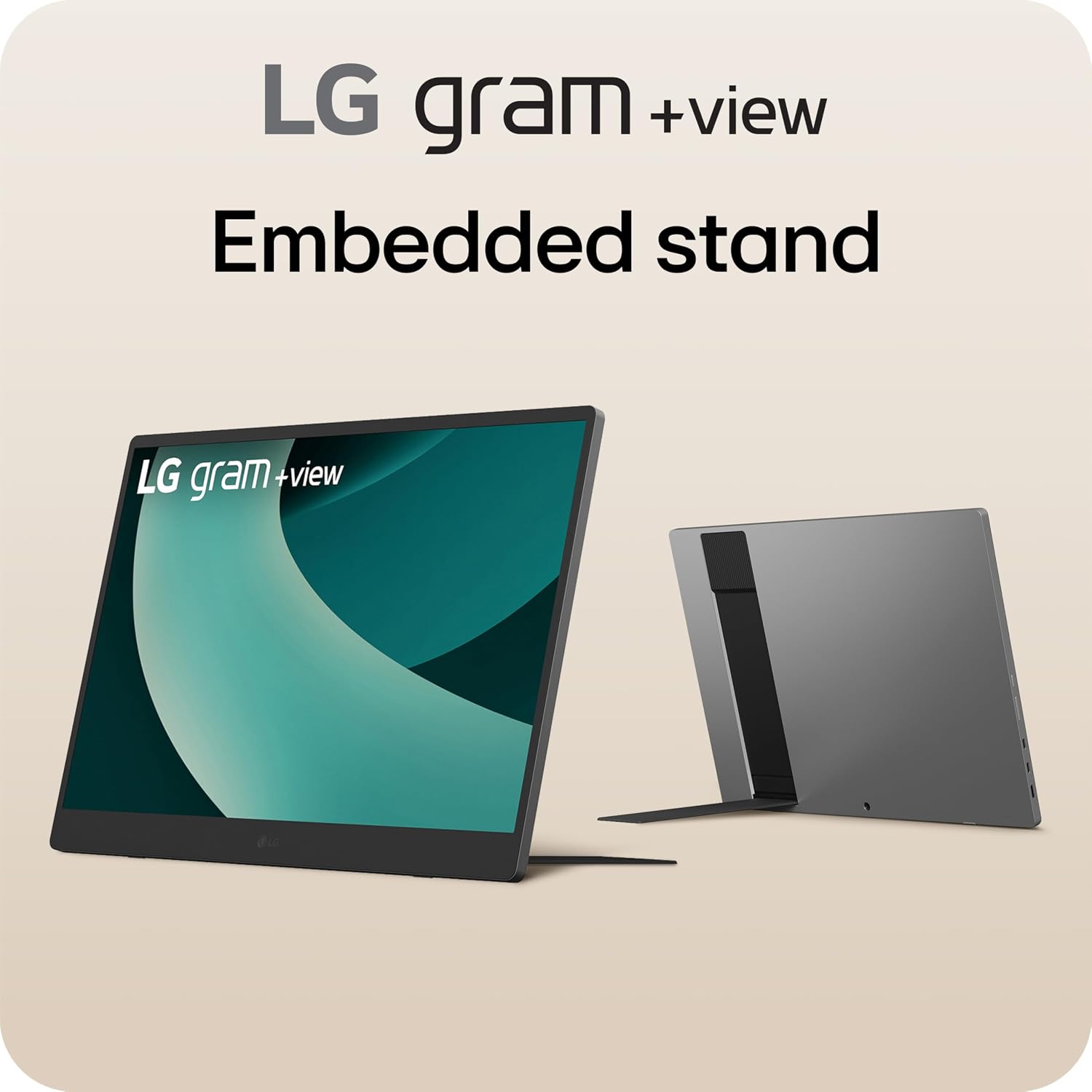 LG gram +View 17-inch Lightweight, Portable WQXG (2560x1600) Anti-Glare IPS Monitor, 16:10 Aspect Ratio, up to DCI-P3 99% Color, Built-in Speaker, USB Type-C, DisplayPort, mini HDM - Titan Silver