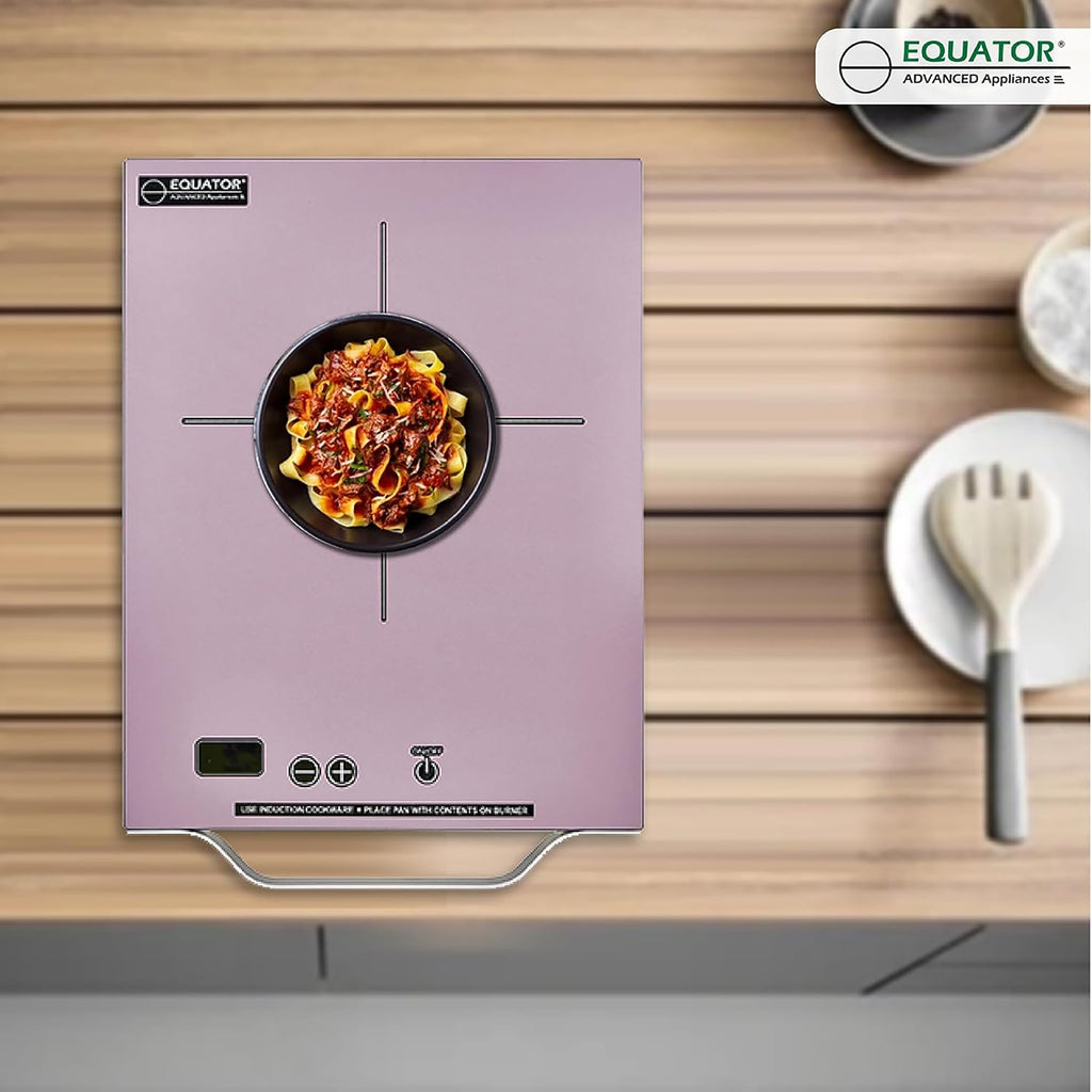 Equator 11' Portable One-Burner Induction Cooktop LIGHT AlumInum Handle 110V