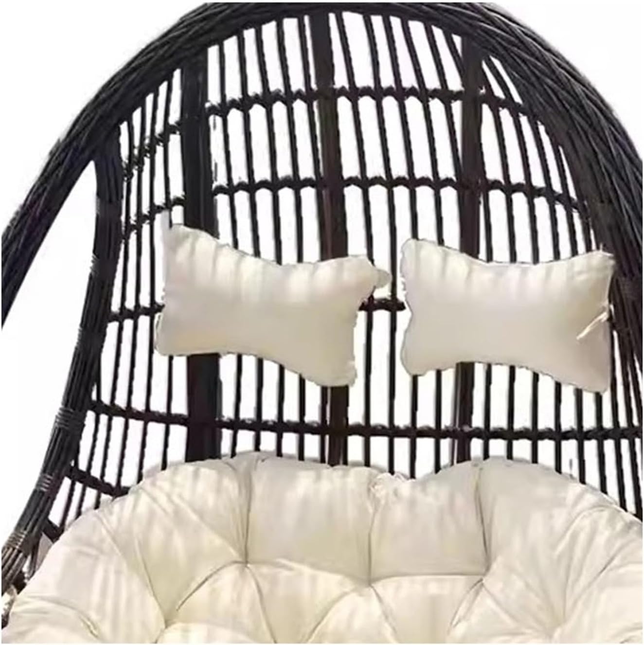 XJOYSL7921 Rattan Chair Hanging Chair Hanging Basket Rocking Chair Indoor and Outdoor Balcony Swing Household Hammock Modern Accent Chair for Living Room