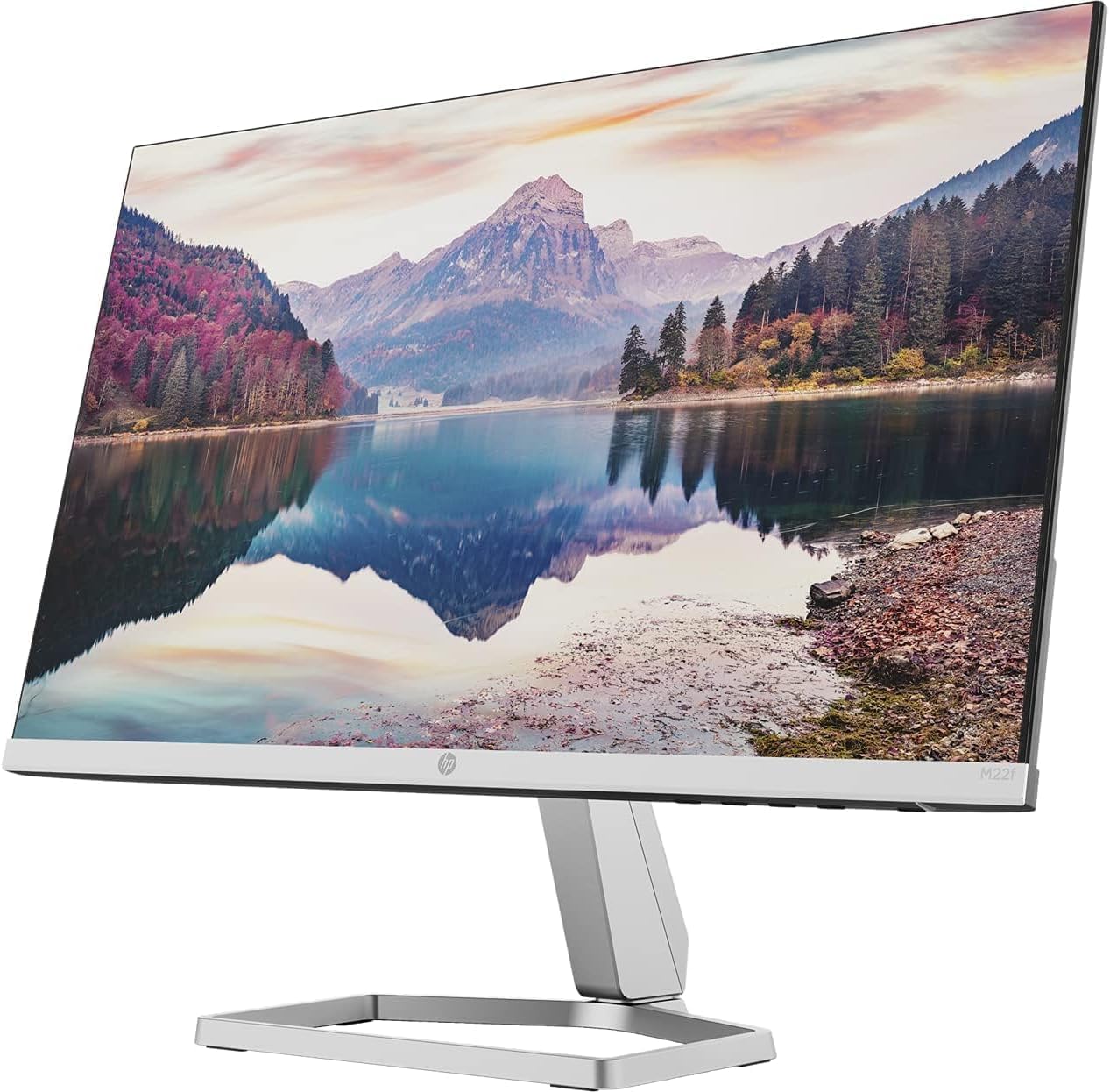 HP M22f 22' 1080P FreeSync Monitor 2D9J9AA#ABA Bundle with Docztorm Dock, 22' IPS FHD (1920x1080) 75Hz Anti-Glare Display, HDMI, VGA, Ideal for Home & Business (2026 Latest Model) - Pack of 1