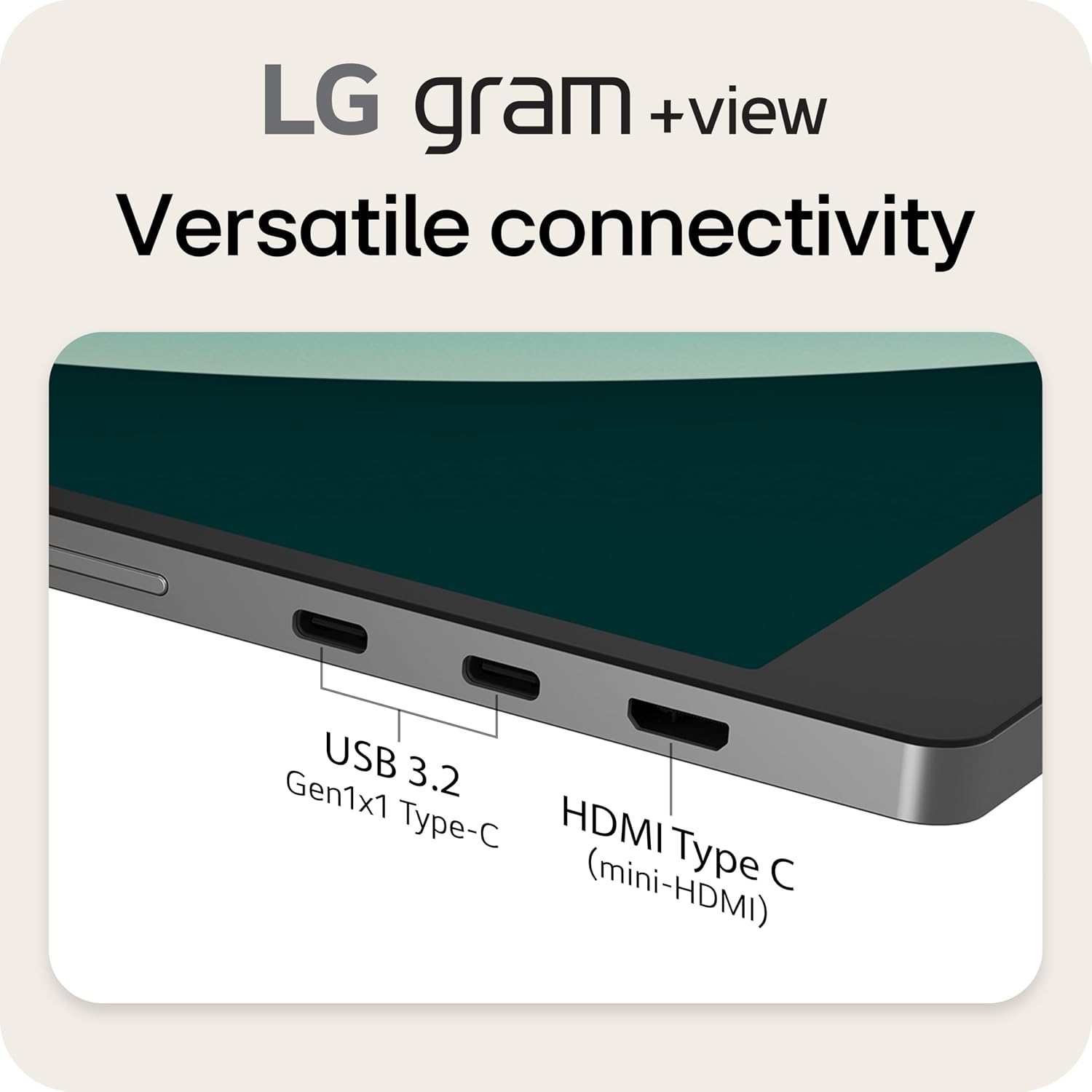 LG gram +View 17-inch Lightweight, Portable WQXG (2560x1600) Anti-Glare IPS Monitor, 16:10 Aspect Ratio, up to DCI-P3 99% Color, Built-in Speaker, USB Type-C, DisplayPort, mini HDM - Titan Silver