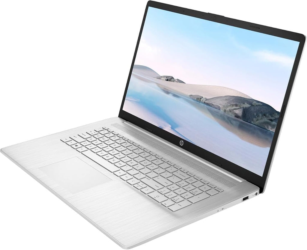 HP 17 Laptop, 17.3' HD+, Intel Quad Core i3-1125G4 Processor, 16GB RAM, 1TB SSD, Windows 11 Pro, Anti-Glare Display, Long Battery Life, Wi-Fi, Bluetooth, Webcam, HDMI, Alpacatec Accessories, Silver