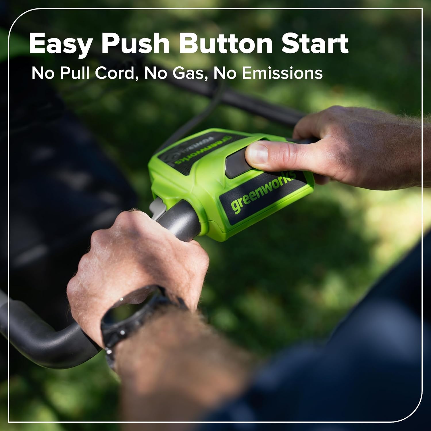 Greenworks 48V (24V x 2) 17' Brushless Push Lawn Mower with (2) 4.0Ah Batteries & 65W Type-C Charger