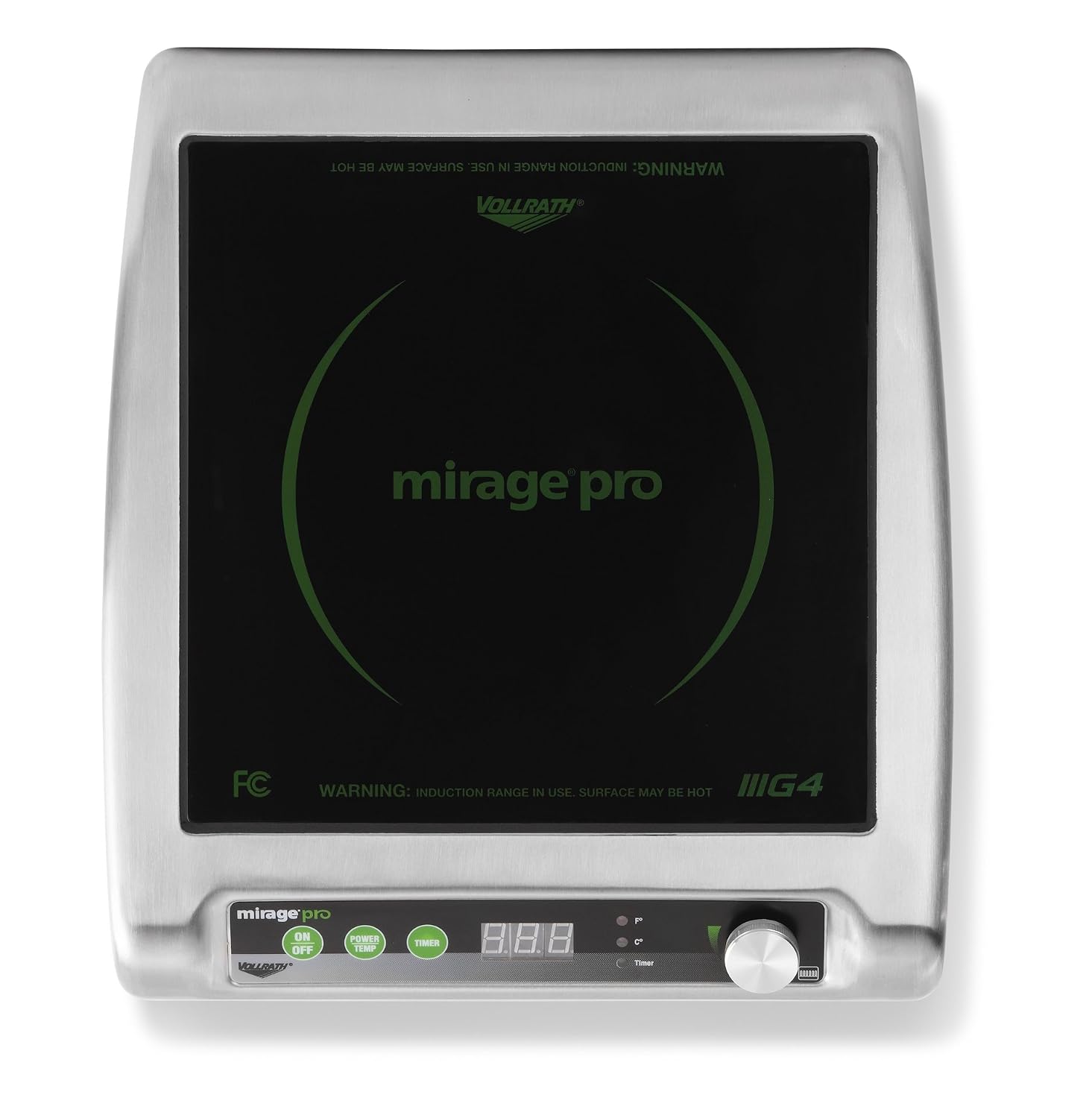 Vollrath (59500P) Mirage Pro Countertop Induction Range (1800-Watt, 15-Amps, NSF)