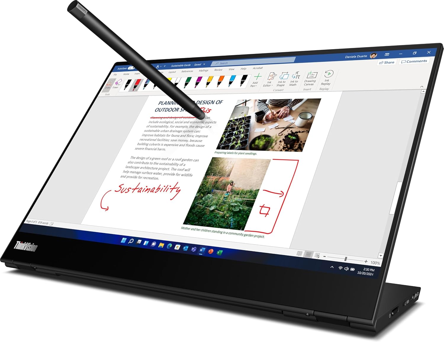 ThinkVision M14t Gen2 14-inch Monitor