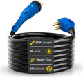 Amp Up 50 Amp Generator NEMA 14-50 Power Extension Cord, 50ft Heavy Duty 50amp Generator Power & 50amp Extension Cord, NEMA SS2-50 Twist Lock with Indicator Light & ETL Listed from US Company