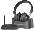 Avantree HT5009 Plus – Wireless TV Headphones for TVs with Optical (TOSLINK) or AUX Audio Output, Clear Voice and Volume Boost, Comfortable Over-Ear Fit, 60H Playtime, Charging Dock Included