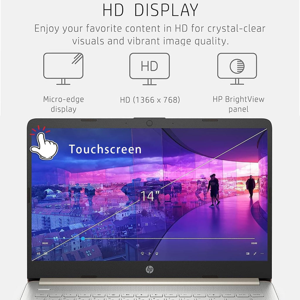 HP 15.6' FHD Laptop Computer for College Student Home Study, 4GB DDR4 RAM, 256GB PCIe SSD, Intel CPU (Beat i3-1115G4), WiFi 6E, Bluetooth 5.3, Type-C, Webcam, Numeric Keypad, Silver, Windows 11 Pro