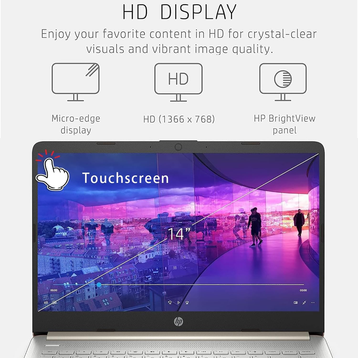 HP 15.6' FHD Laptop Computer for College Student Home Study, 4GB DDR4 RAM, 256GB PCIe SSD, Intel CPU (Beat i3-1115G4), WiFi 6E, Bluetooth 5.3, Type-C, Webcam, Numeric Keypad, Silver, Windows 11 Pro