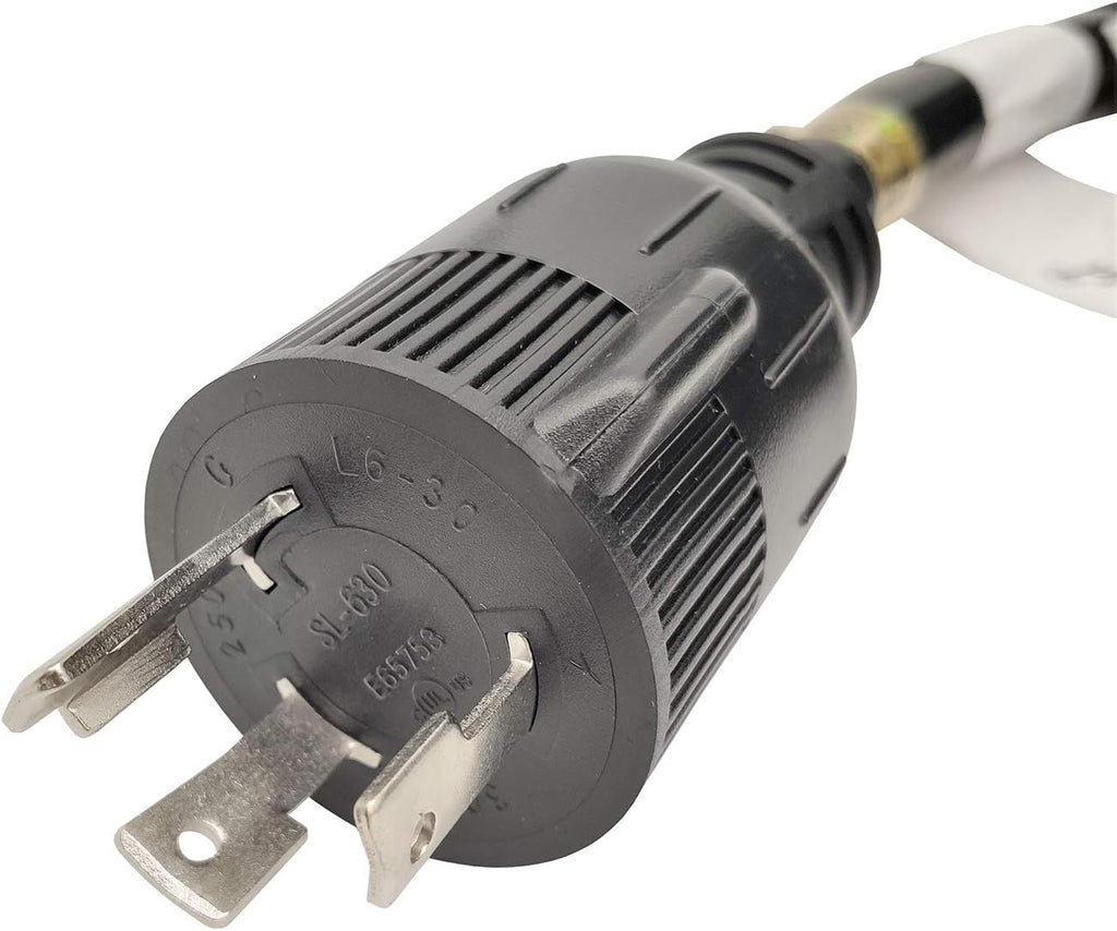 Parkworld 62312 NEMA L6-30 Extension Cord, Locking 3-Prong, 30 AMP, 250 Volts, 7500 Watts (100FT)