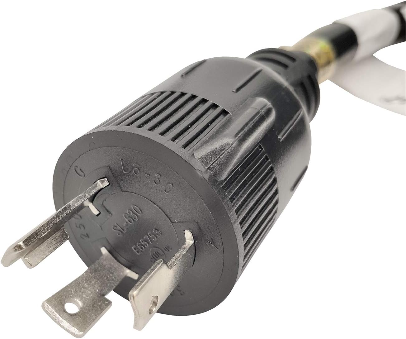 Parkworld 62312 NEMA L6-30 Extension Cord, Locking 3-Prong, 30 AMP, 250 Volts, 7500 Watts (100FT)