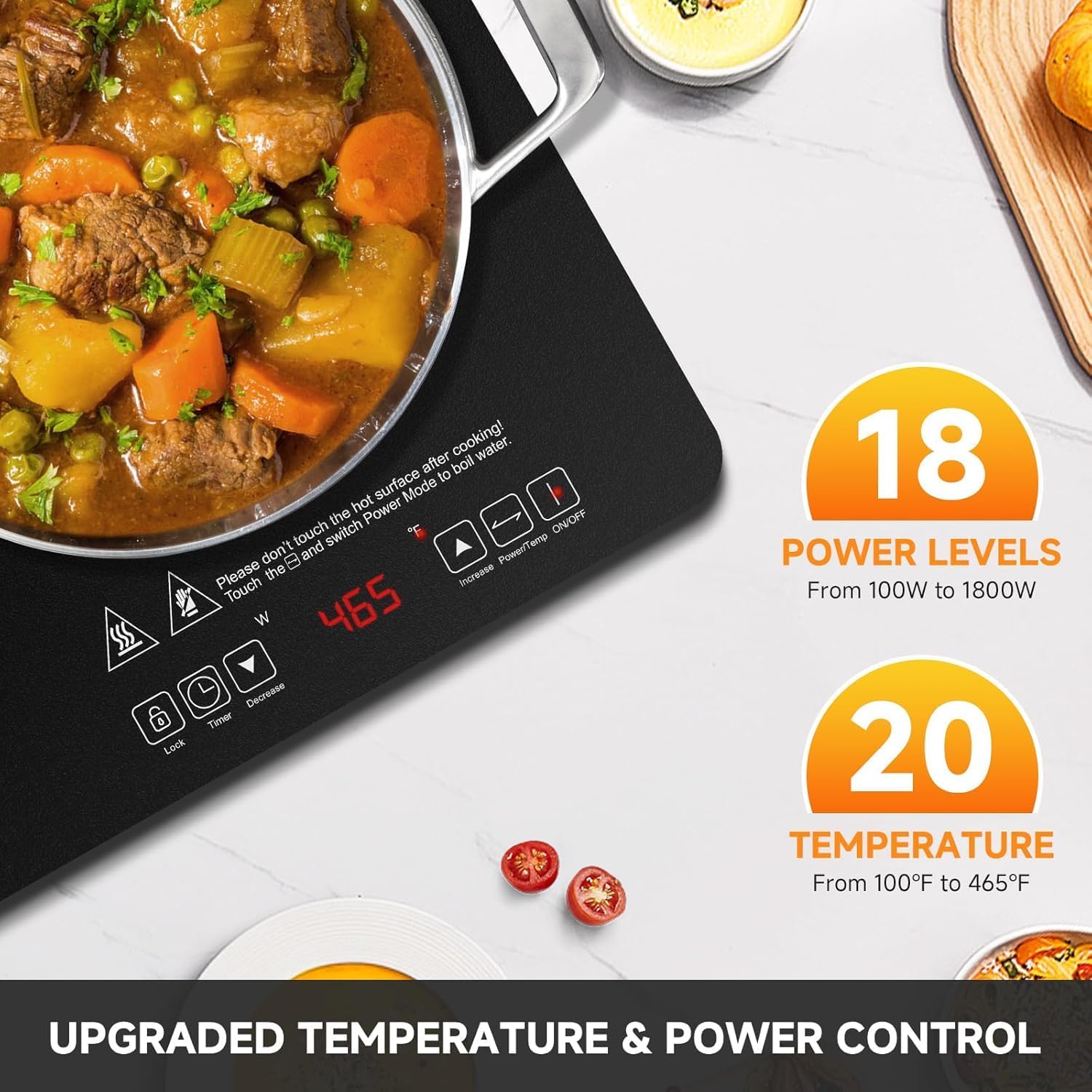 AMZCHEF 2-Burner-Electric-Cooktop-Electric-Stove & AMZCHEF Portable-Induction-Cooktop-2-Burner-ETL-Certified