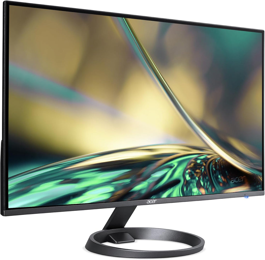 acer R242Y Gyi 23.8' IPS Full HD Zero-Frame Gaming Office Monitor | Adaptive-Sync Support (FreeSync Compatible) | Up to 120Hz Refresh | 1ms (VRB) | Native 1500:1 | 99% sRGB | Tilt | HDMI & VGA Ports