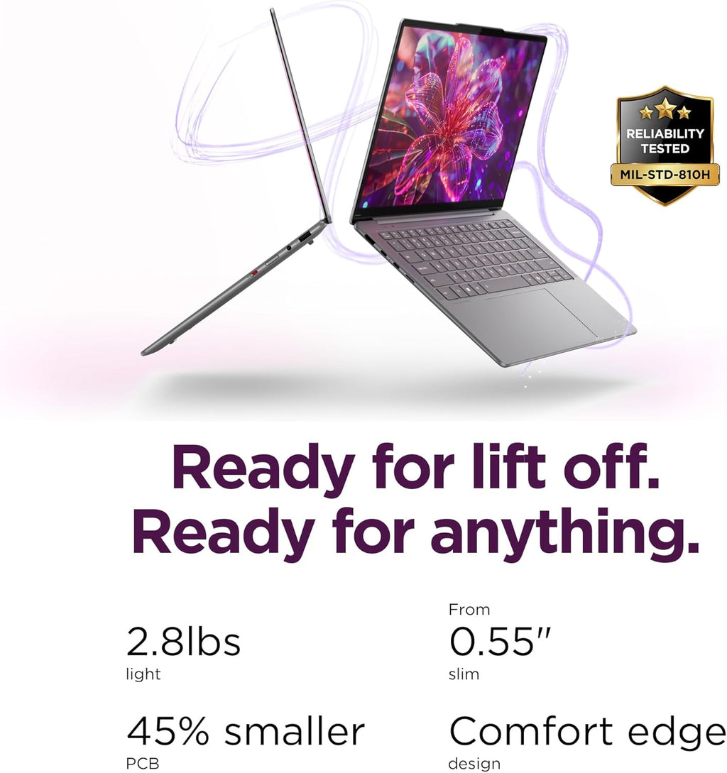 Lenovo Slim 7i Aura Edition - 2025 - Copilot+ PC - Core Ultra 7 Processor 256V - 14' WUXGA OLED Display - 16 GB Memory - 1 TB Storage - Luna Grey