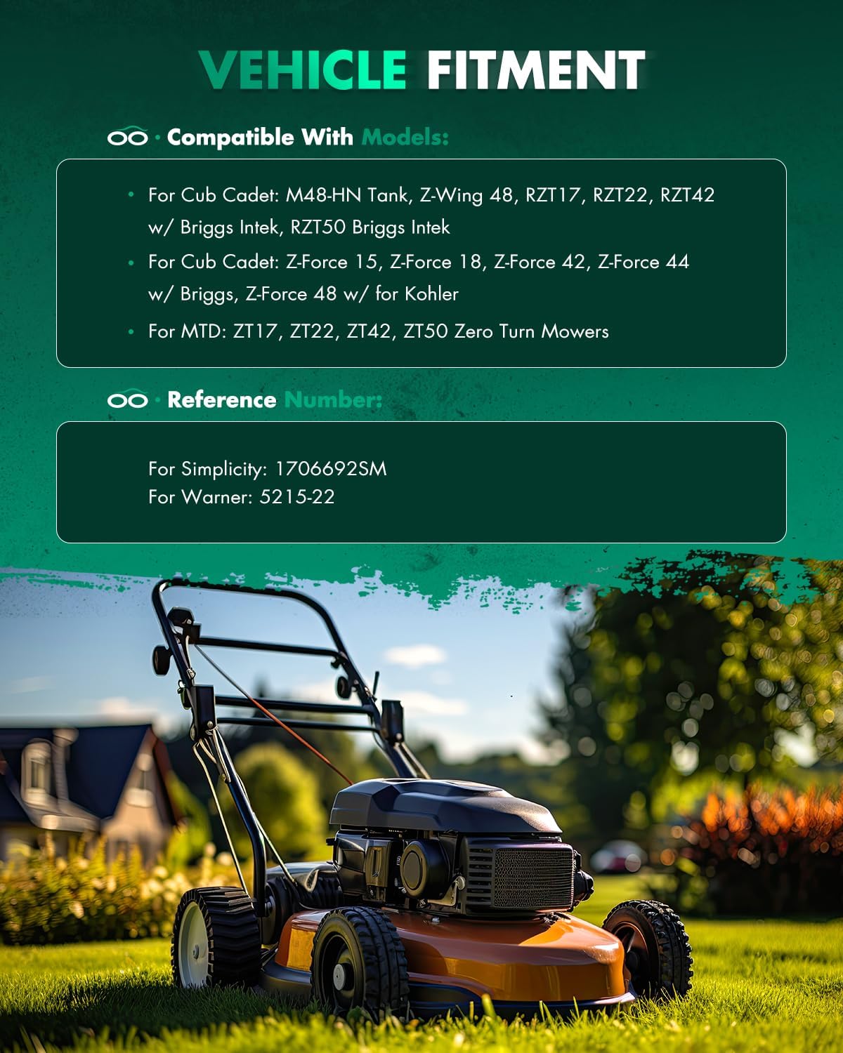 SCITOO New Electric Lawnmower, PTO Clutch Fit for Warner, for Cub Cadet, for MTD, for Troy-Bilt, for Xtreme, for Craftsman, for White 717-1709
