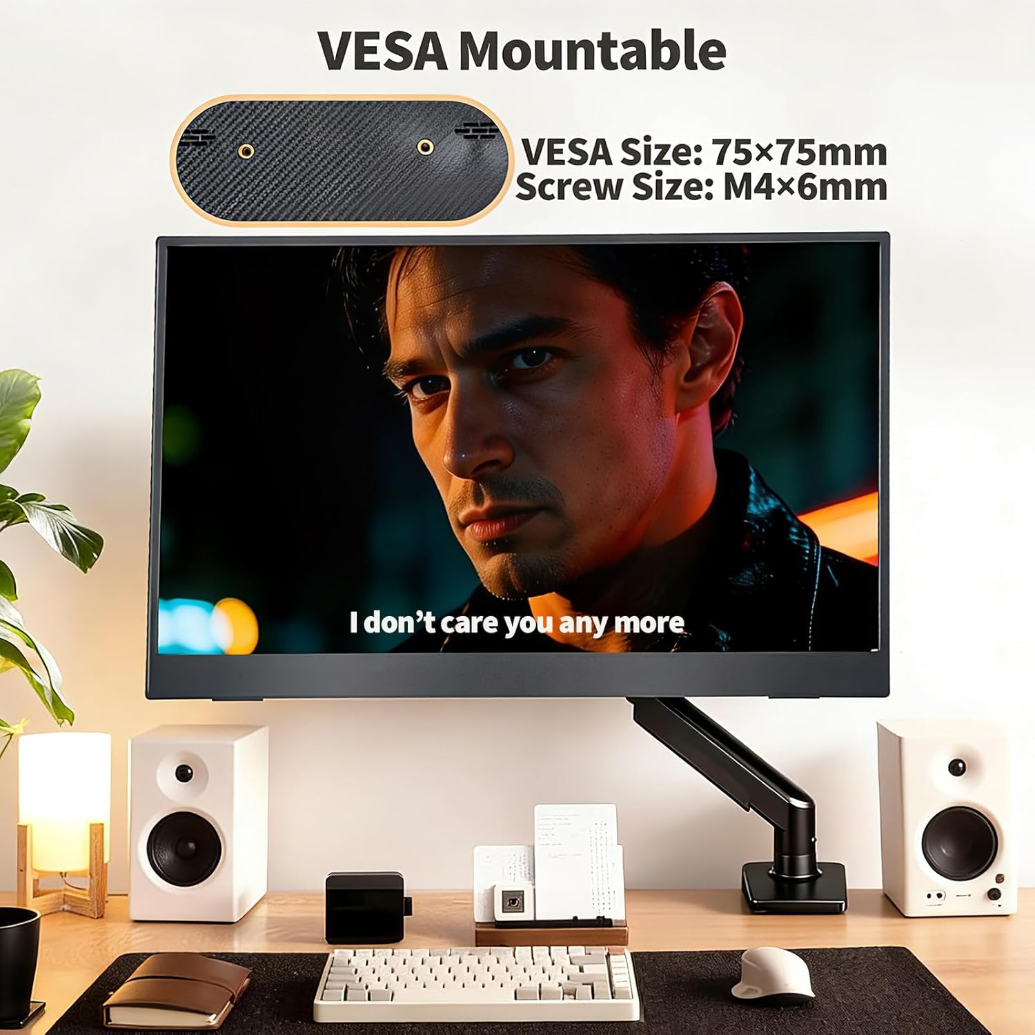 18.5 Inch Large Portable Monitor for Laptop, 120Hz 1080P FHD IPS Portable Travel Second Screen Display for/Phone/Xbox PS4/5, 100% sRGB, Dual Speakers, VESA & Storage Bag