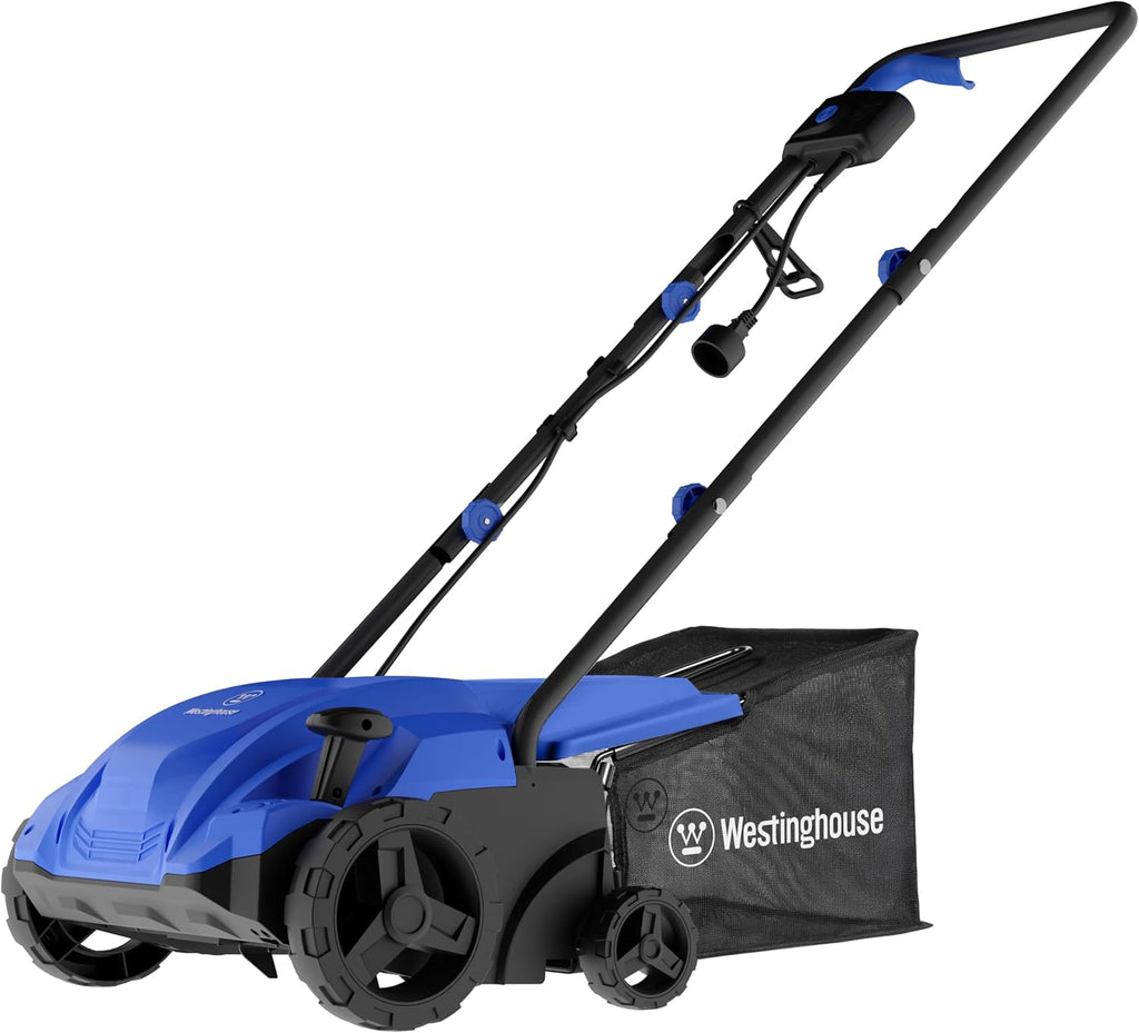 Westinghouse 13' 12-Amp 2-in-1 Electric Dethatcher and Scarifier with Collection Bag