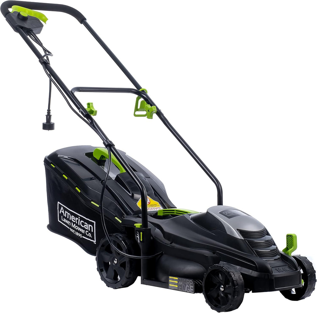 American Lawn Mower Company 50514 14' 11-Amp Corded Electric Lawn Mower, Black