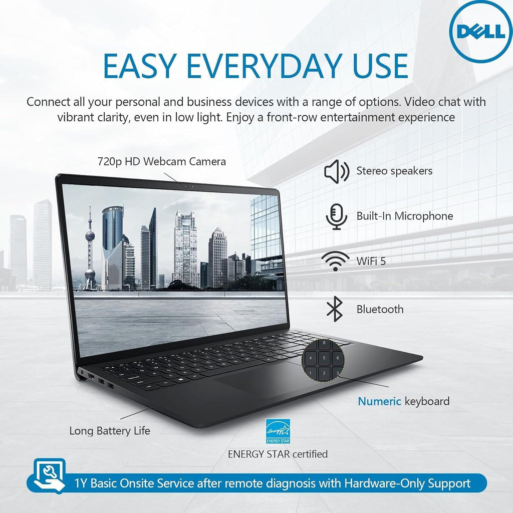 Dell Inspiron 15 3530 Laptop, 15.6' FHD Touchscreen, Intel Core i7-1355U,16GB RAM,1TB SSD Microsoft Lifetime Office 2024 &Windows 11 Pro, Wi-Fi 6, Long Battery Life,Black