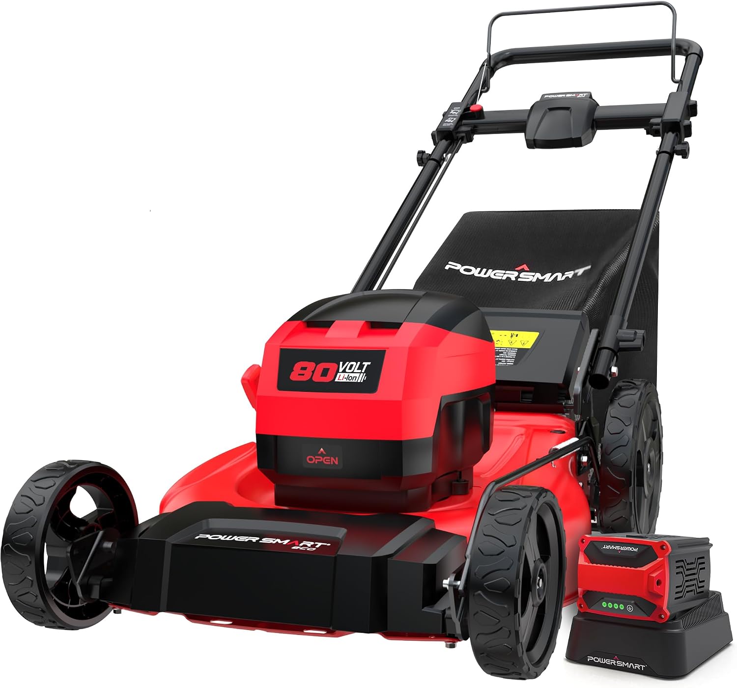 Powersmart 80V 21' Brushless Cordless Lawn Mower (Push) Battery Lawn Mower with 6.0Ah Battery and Charger 2026 Version
