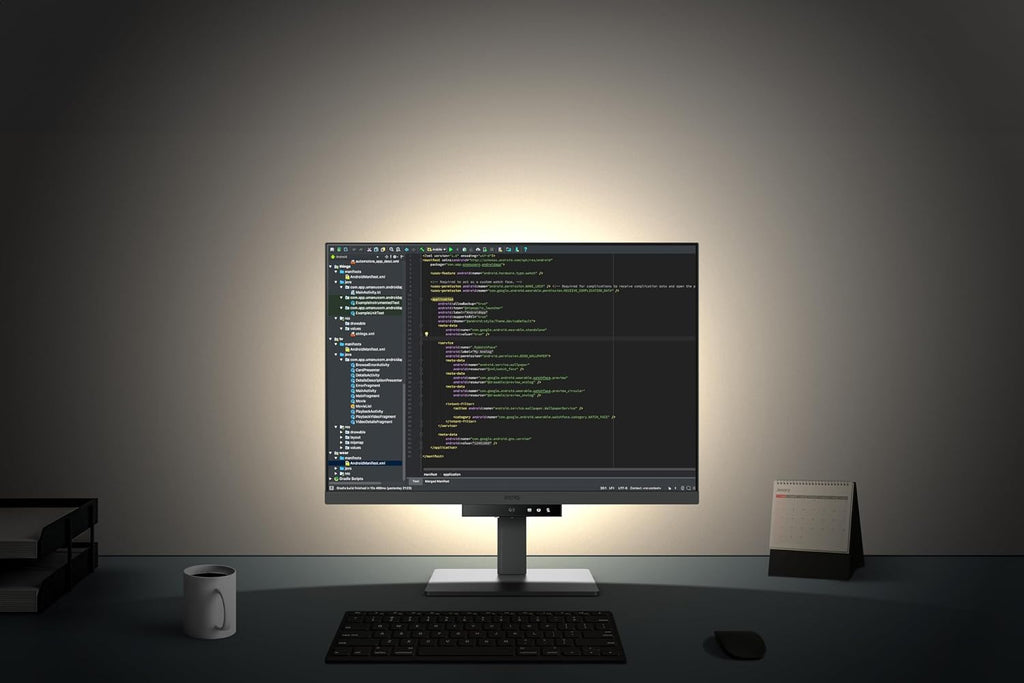 BenQ RD280U 28.2' 4K 3840x2560 3:2 Programming Monitor, Eye-Care, Nano Matte Panel, Coding Modes, MoonHalo Backlight, 90W USB-C, KVM, VESA Mount, Developer Monitor