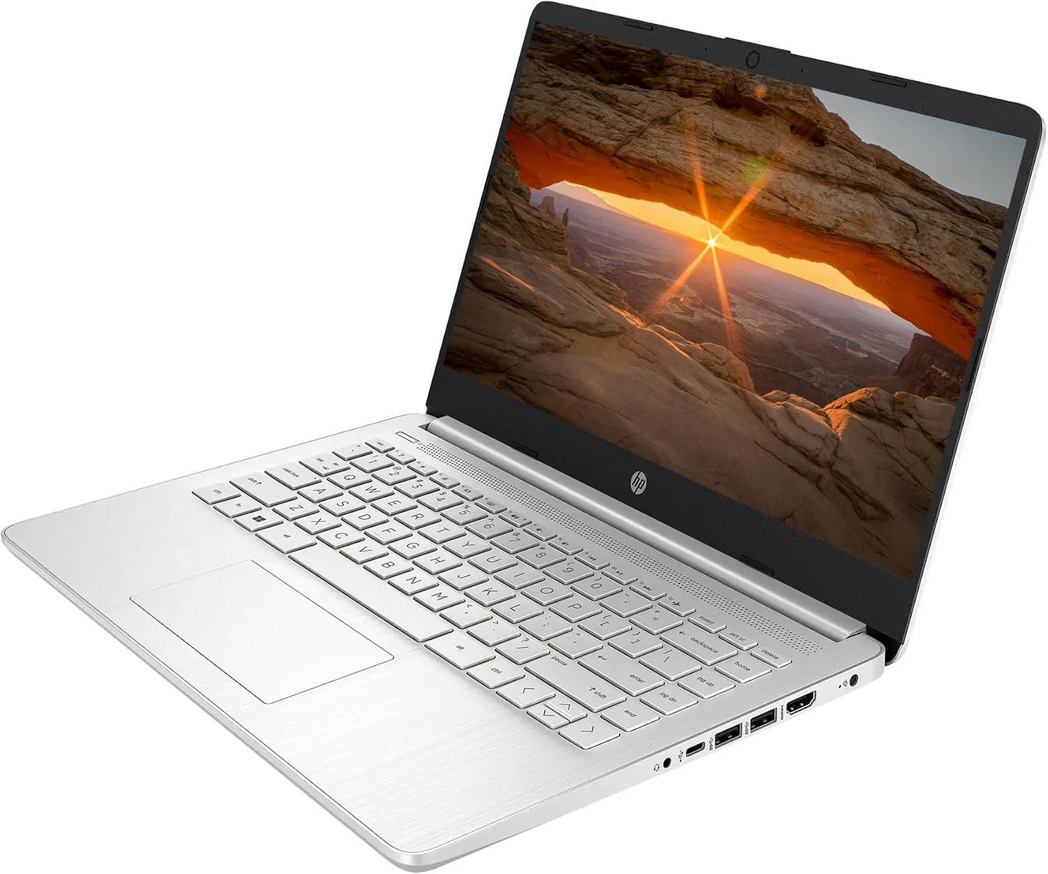 HP AI-Powered Laptop with Microsoft Office and 1TB Cloud Storage included for 1-Year| 14' HD Computer| 16GB RAM| 128GB SSD & 512GB Card & 128GB Portable SSD| Intel 4-Core CPU| Webcam| Win11| LE Bundle