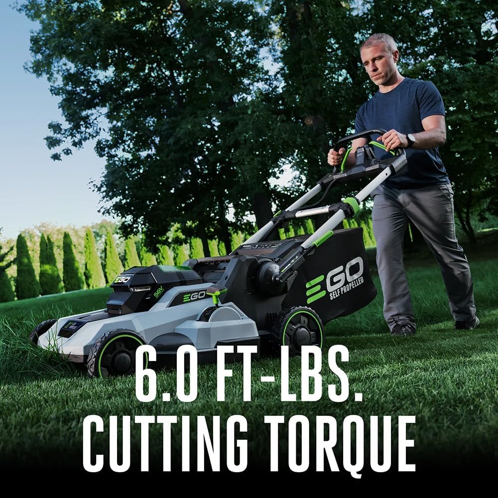 EGO POWER+ Electric Lawn Mower, Self-Propelled Cordless, Includes 56V 6.0Ah Battery And 320W Charger - LM2114SP