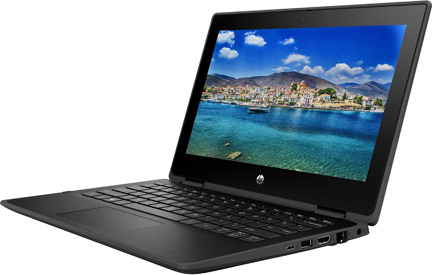 HP 2023 Premium 2-in-1 Convertible Laptop, 11' HD IPS Touchscreen, Intel 4-Core Pentium Processor Up to 3.30GHz, 8GB Ram, 128GB SSD, Super-Fast 6th Gen WiFi, HDMI, Windows 11 (Renewed)