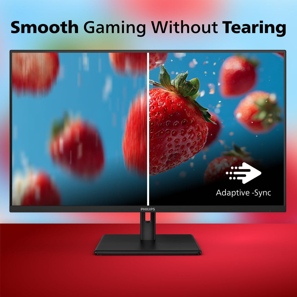 Philips 32E1N1100L 32'' Frameless Monitor, FHD 1920 x 1080, VA Panel, Adaptive-Sync 100Hz, VESA, 4Yr Advance Replacement Warranty, Black