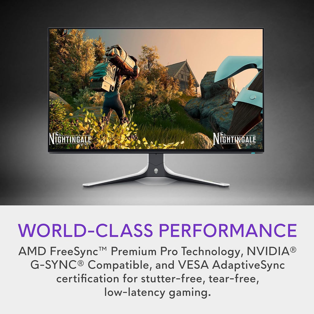 Dell Alienware 27' QHD Gaming Monitor | 280Hz, 1ms | FreeSync Premium Pro + G-Sync | Fast IPS, VESA HDR600 | Height/Tilt/Swivel/Pivot, AlienFX RGB, Low Blue Light (QHD-280Hz)