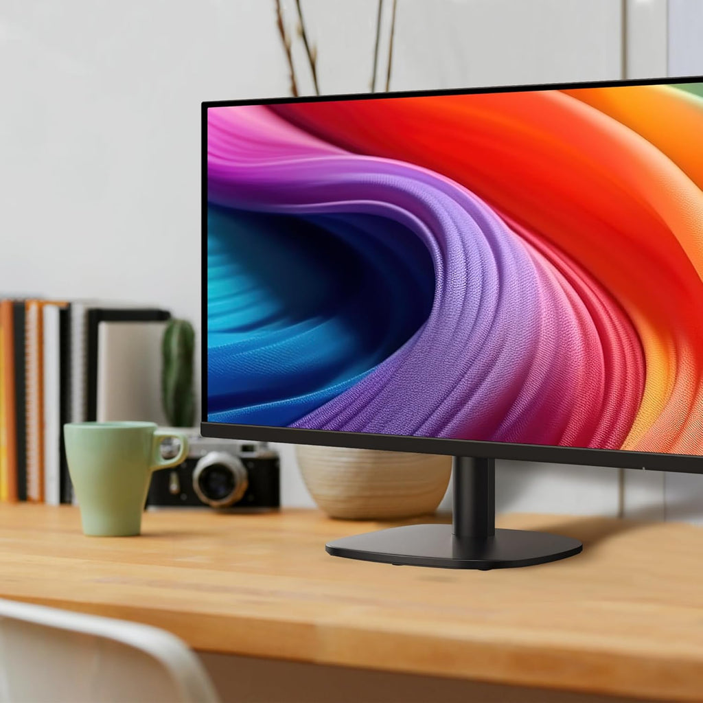 Amazon Basics 27 Inch Monitor, FHD 1080P, 100Hz, IPS, Built-in Speakers, VESA Compatible, USB Ports, Black
