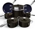 Nuwave Lux 13pc Forged Lightweight Cookware Set PFAS Free, Healthy G10 Duralon Ceramic Coating, Ultra Non-Stick, Stay-Cool Handles, Works on All Cooktops & Induction Ready