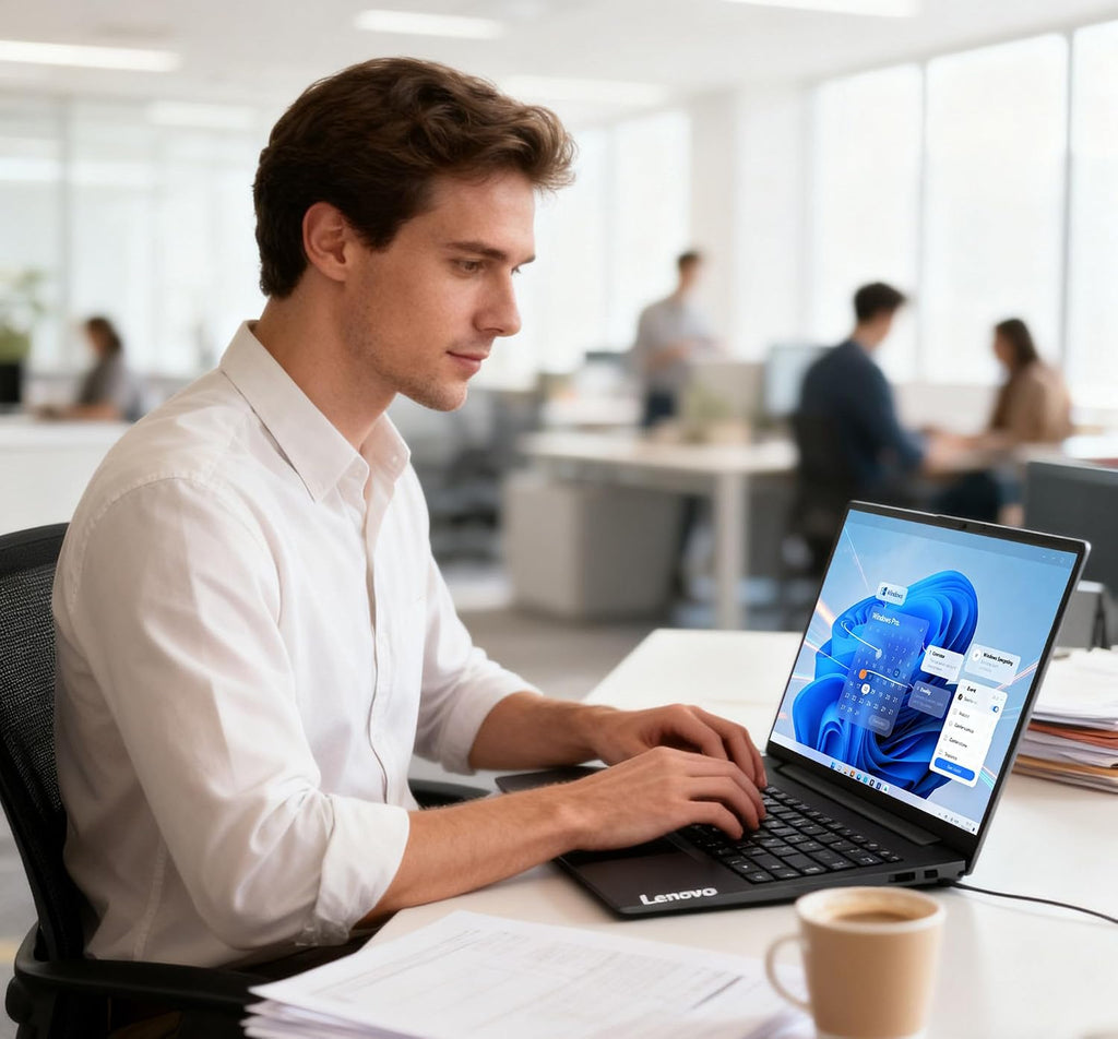 Lenovo Newly Designed 15.6' Business Laptop(2025/2026 Edition) | Intel 4-core Processor | 15.6' FHD (1920 x 1080) | 24GB DDR4 | 2TB PCIe SSD | Ultra-Quiet Design | Military Durable | Windows 11 Pro