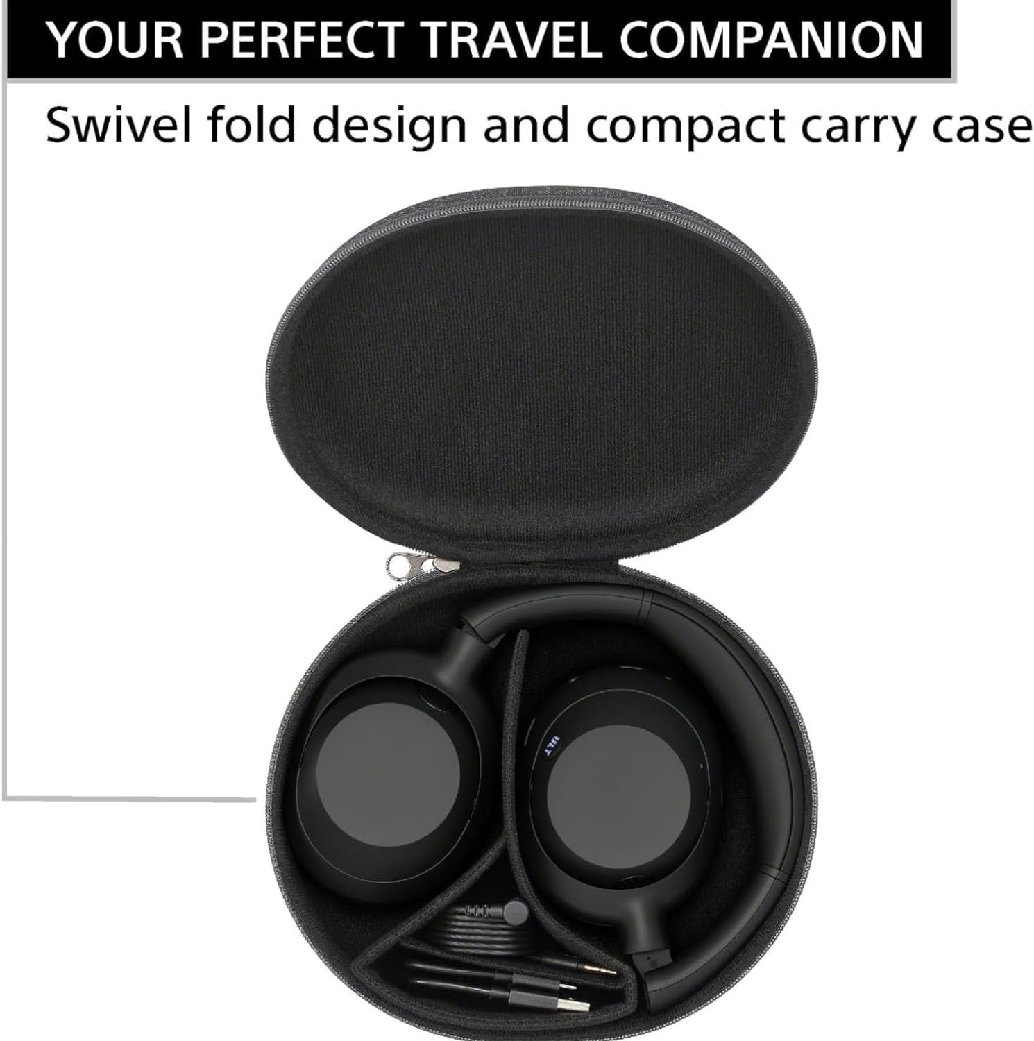 Sony ULT WEAR Noise Canceling Wireless Headphones with Alexa Built-in, Massive Bass and Comfortable Design, Black WHULT900N/B Bundle with 2 YR Enhanced Protection Pack and Wooden Headphone Stand