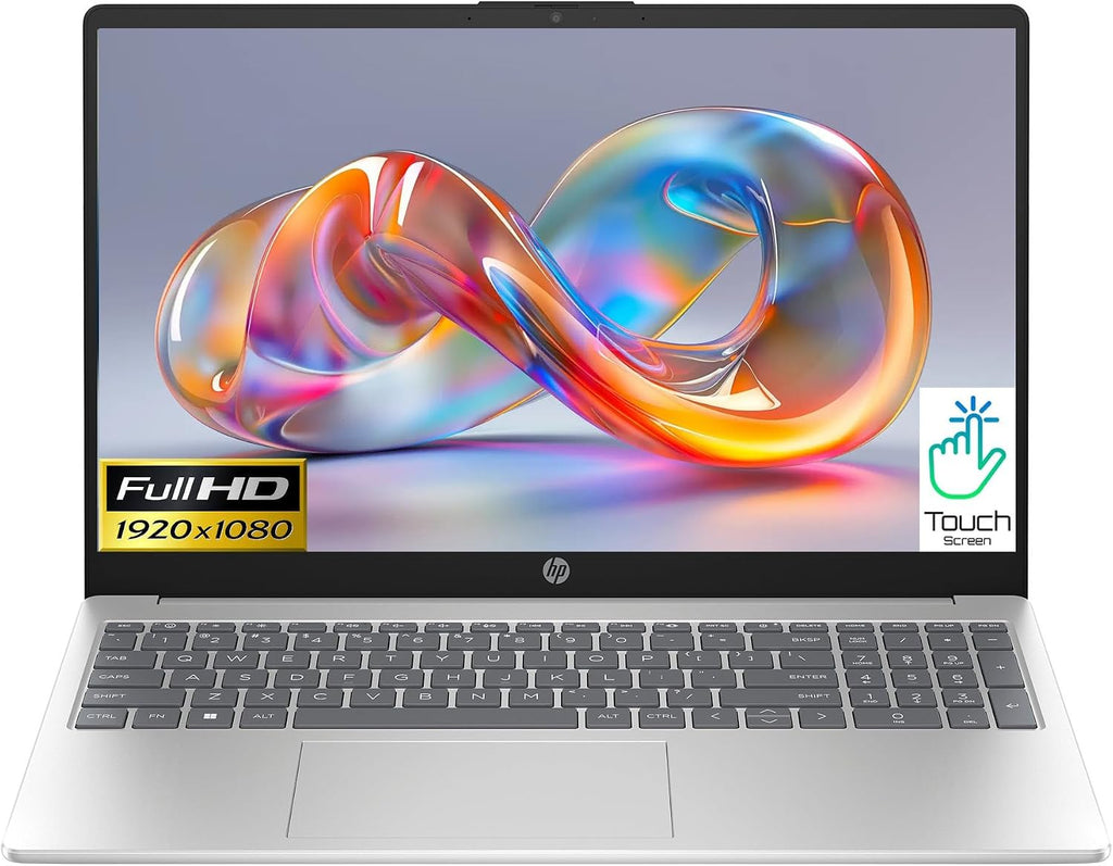 HP 15 Touch High Performance Laptop in Mistic Silver Ryzen 7 8-core up to 4.5GHz 16GB 512GB SSD 15.6in FHD HDMI Win11 (15-FC - Renewed)