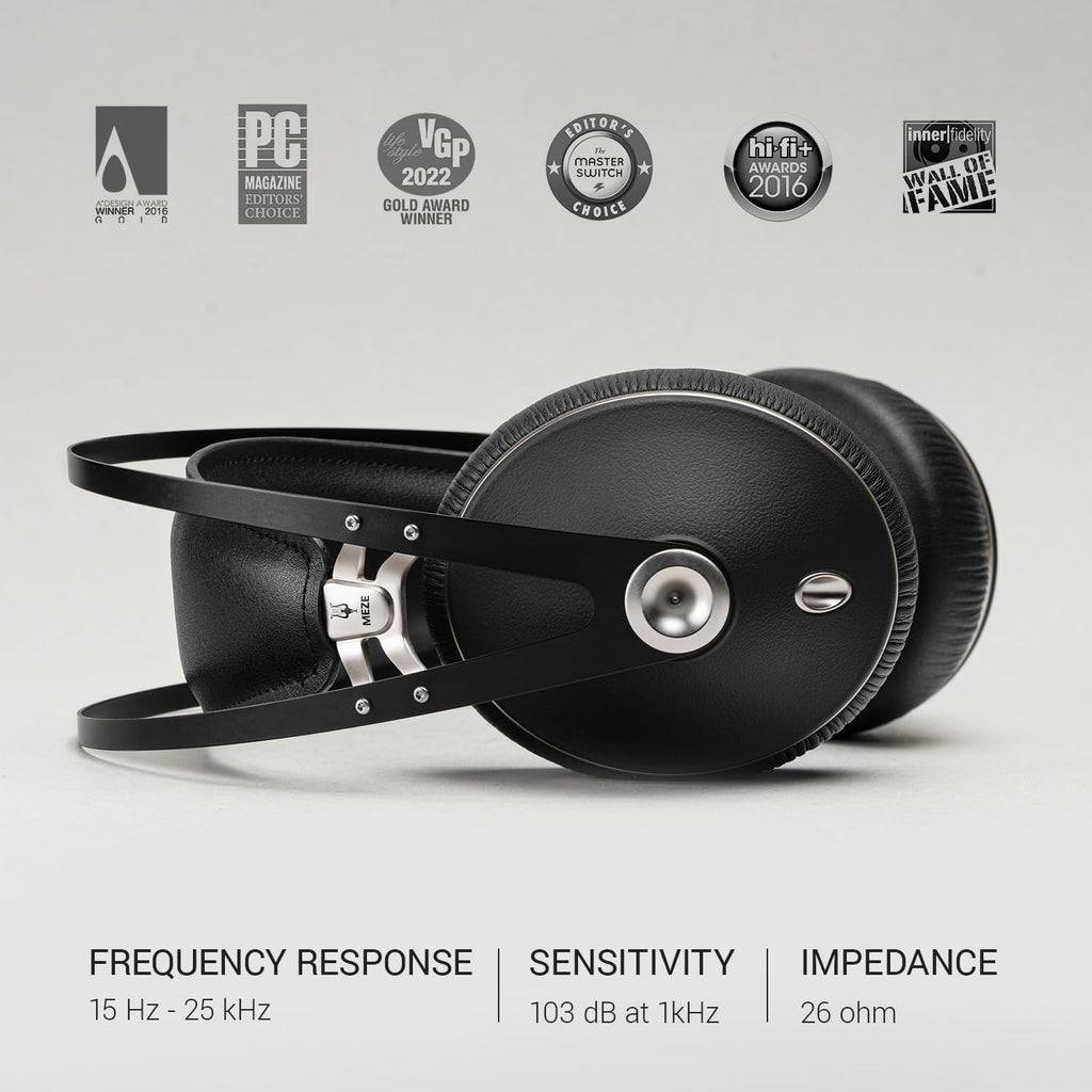 MEZE AUDIO | 99 NEO | Closed-Back Headphones for Audiophiles | Gaming | Podcasts | Home Office | Wired Over-Ear Headphones with Mic and Self Adjustable Headband