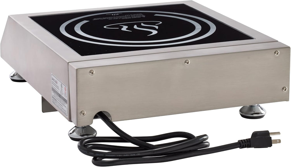 Winco EICS-18 Commercial-Grade Portable Induction Cooktop Burner, 1800 W, 120V