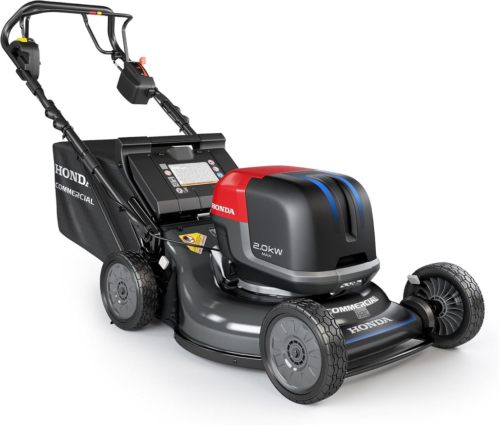 Honda HRC-BE 21-Inch Walk Behind 12 AH Battery Powered Lawn Mower with 2 Battery Bays, Variable Speed Self Propelled Lawn Mower with 2.5 Bushel Capacity, Easy-Off Grass Bag (HRX217YXBEXA6)