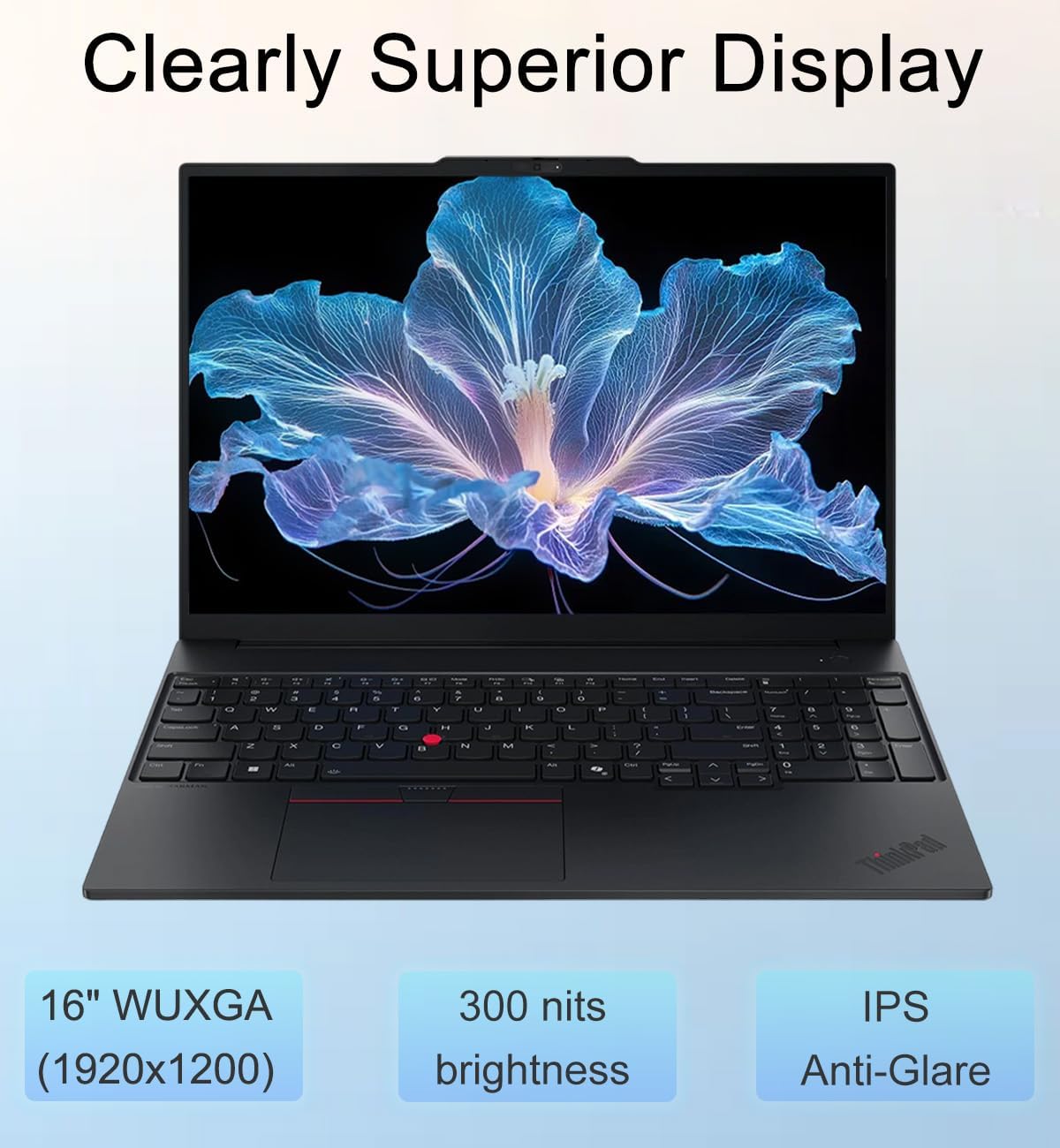 Lenovo ThinkPad E16 Gen 3 Business AI PC Laptop (16' FHD+ Anti-Glare, Intel 16-Core Ultra 7 255H (> i9-13900H), 32GB DDR5 RAM, 1TB SSD) Backlit, Thunderbolt 4, 5MP Webcam, Fingerprint, Win 11 Pro