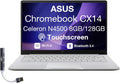 ASUS Chromebook CX14 14.0' FHD Touchscreen Display (Intel Celeron N4500, 8GB RAM, 128GB eMMC SSD, Wi-Fi 6, BT 5.4, HD Webcam, Dockztorm USB HUB, Chrome OS) - Ideal for Everyday Value Use (Renewed)