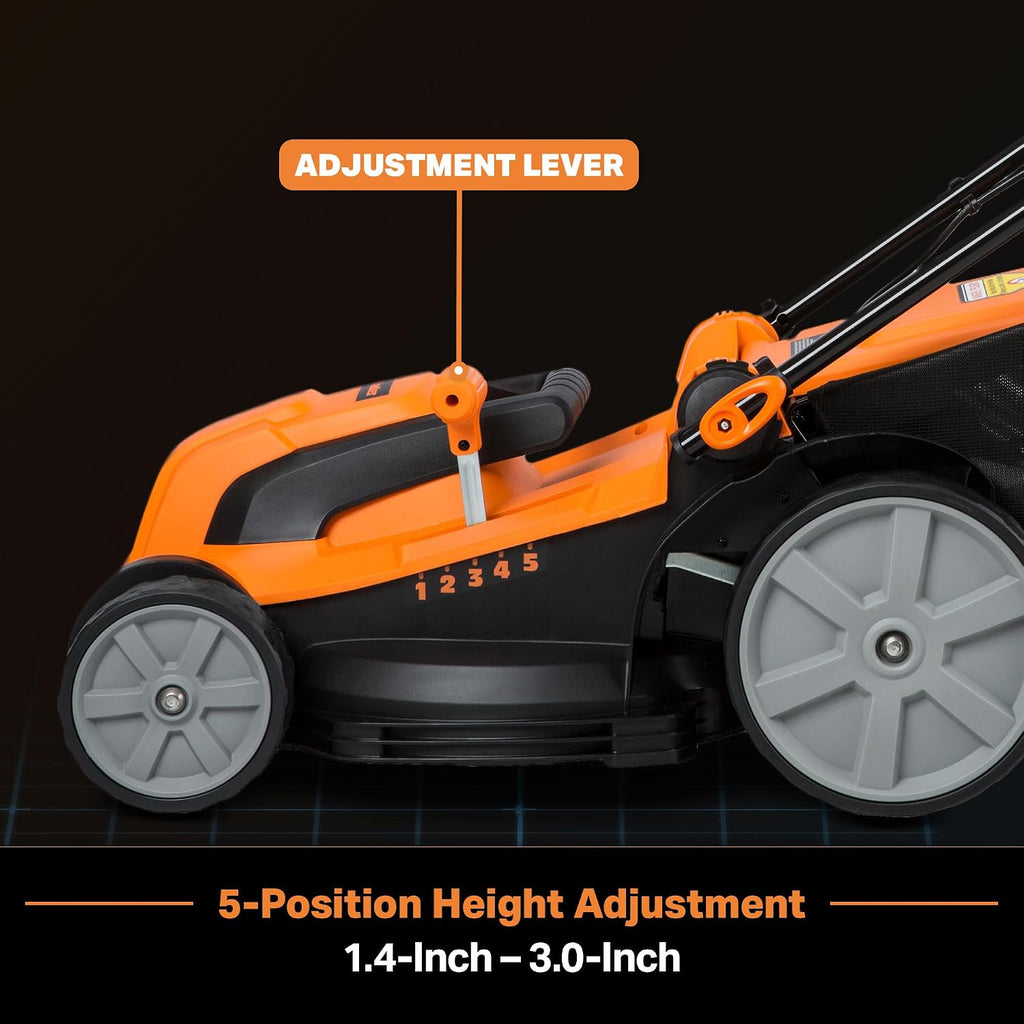 LawnMaster MEB1216K Electric Lawn Mower 16-Inch 12AMP